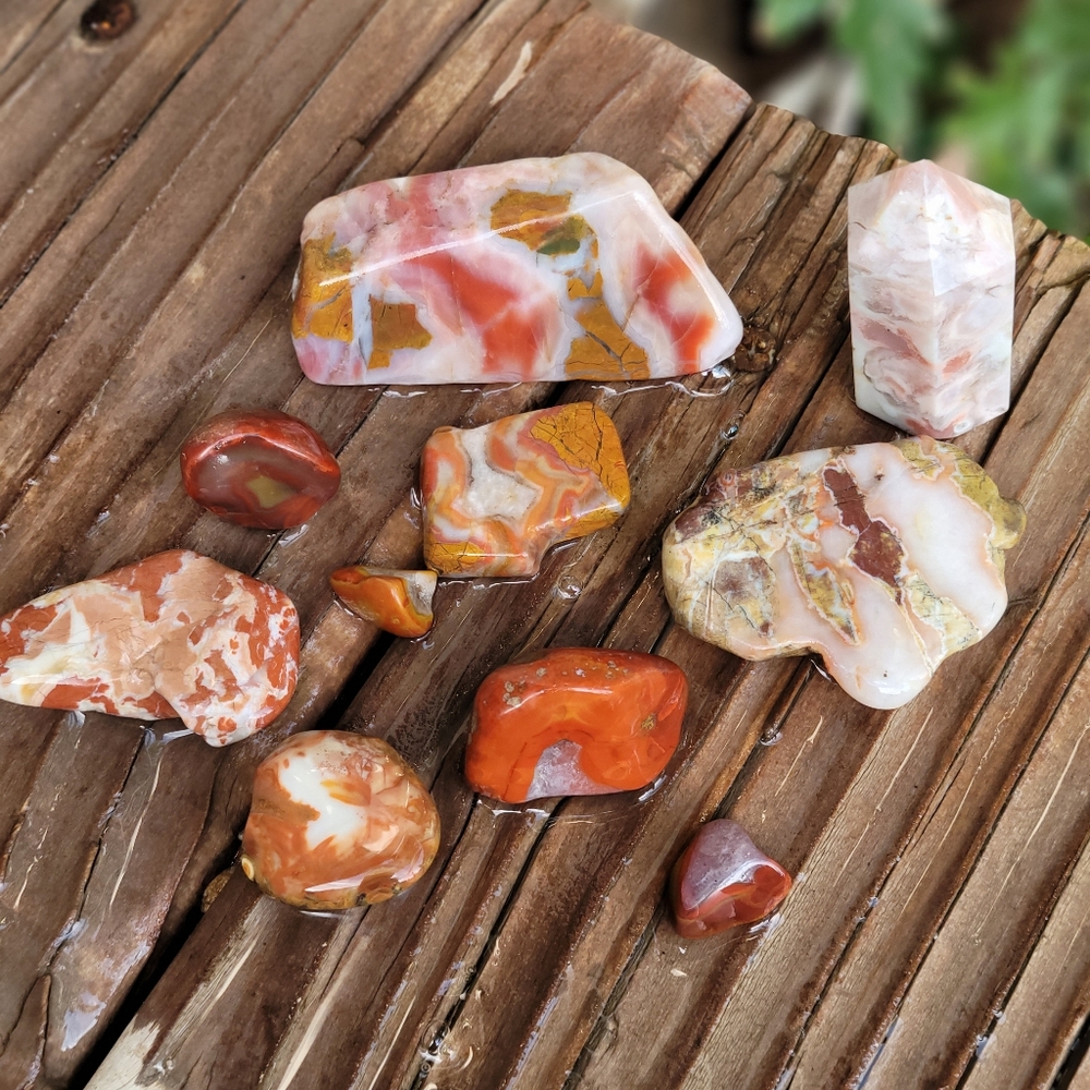 Assorted Jasper/Agate 10 Piece Bundle - image 3